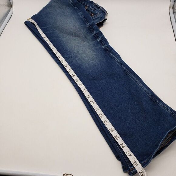 J Crew Point Sur Jeans Womens 27T Blue High Rise Flare Leg Distressed Denim - Picture 14 of 15